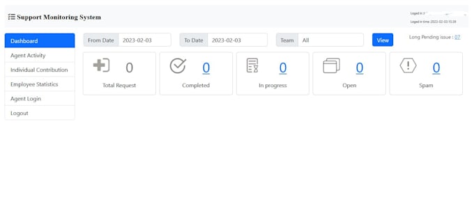 developing report module of your existing customer support system