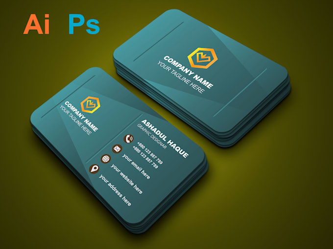 professional business card, logo and graphic design services