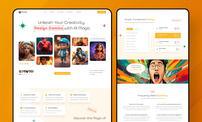 design a responsive website on figma UX UI