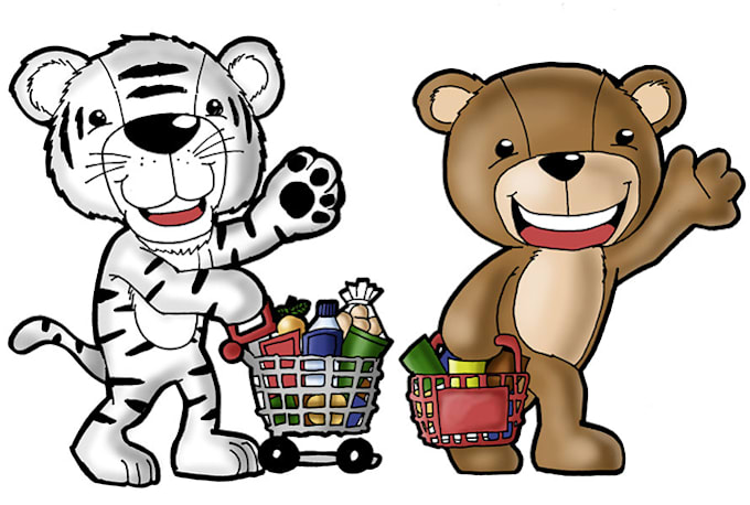 draw character design or mascot