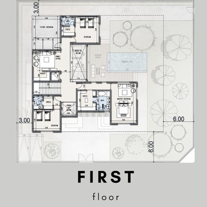 make a professional   architectural floor plans 2d