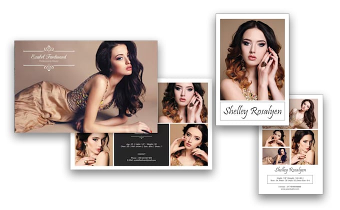 provide professional and unique model card design services