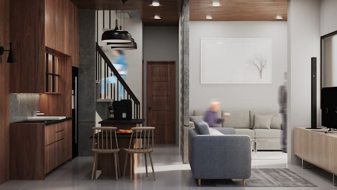 Rendering exterior interior and 3d architecture visualizatiion by