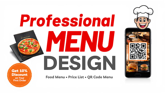 design modern restaurant menu, food menu, price list and qr code menu