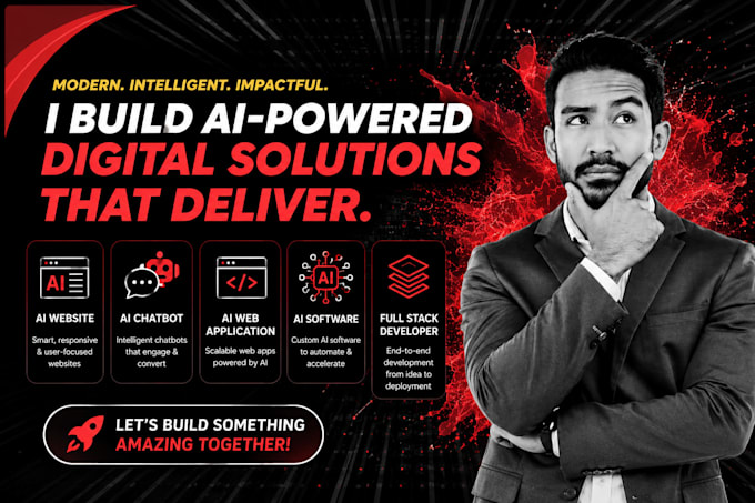 develop ai website, ai chatbot, ai saas web app as full stack ai develope
