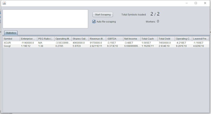 build application software for data entry and scraping