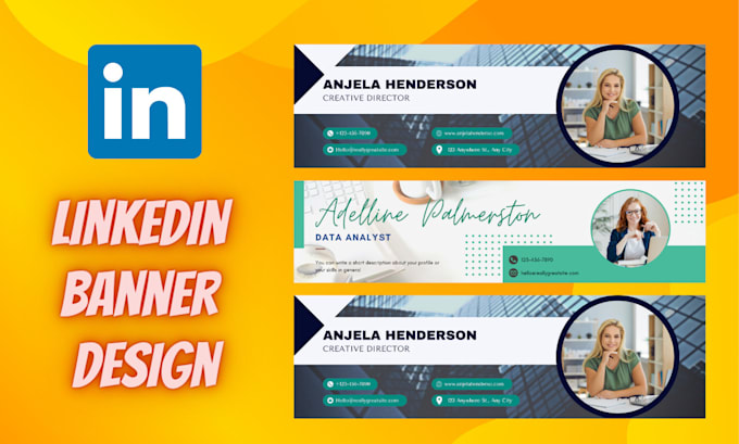 design a professional linkedin banner