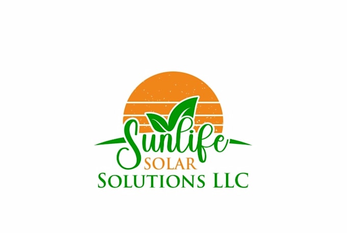 make a high quality solar panels logo for you with unique concept