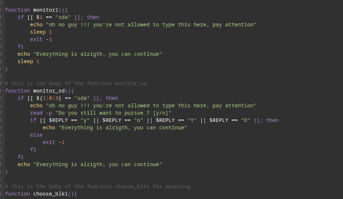Write shell bash scripts for you by Franckavodagba | Fiverr