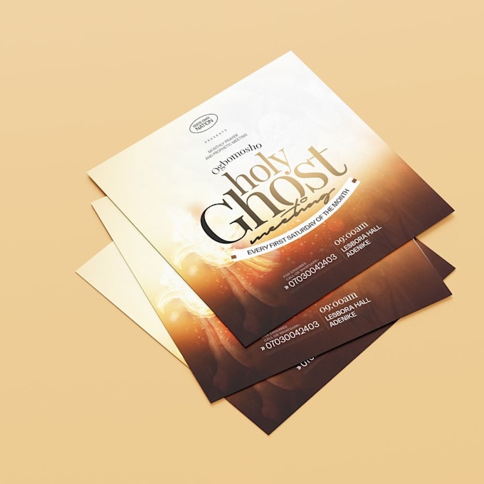 do premium church poster and social media poster