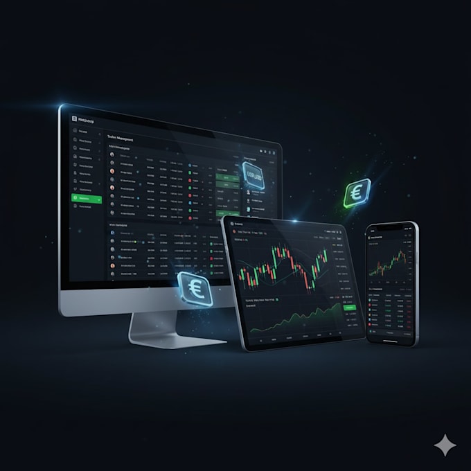 develop forex broker website trading platform with mt4 mt5 integration and CRM