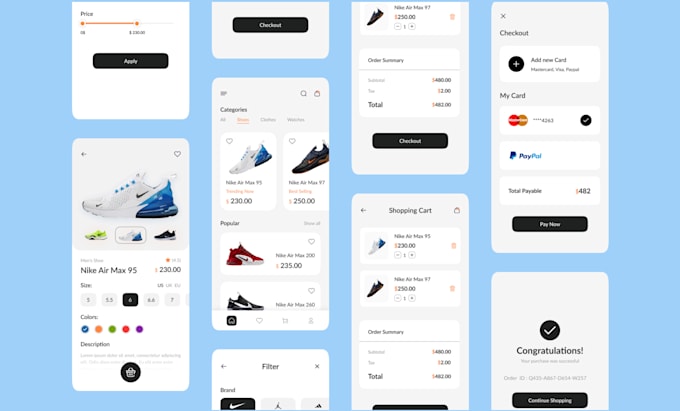 Design creative mobile app ui in figma and adobe xd by Ishtiaqali5 | Fiverr