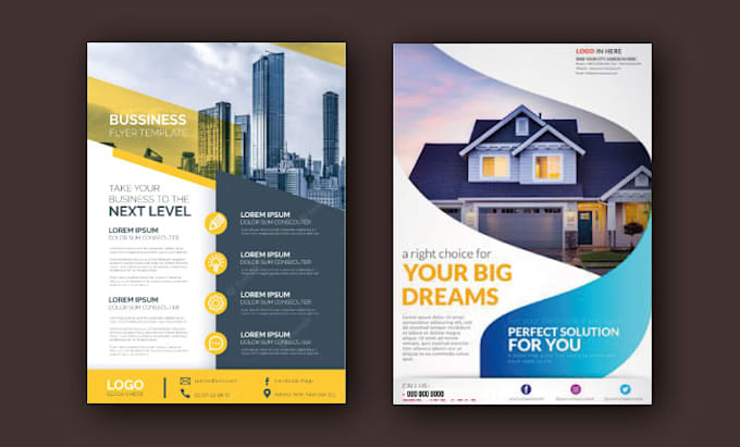 do one page marketing or event flyer brochure poster design