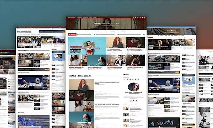 create news website design or blog website