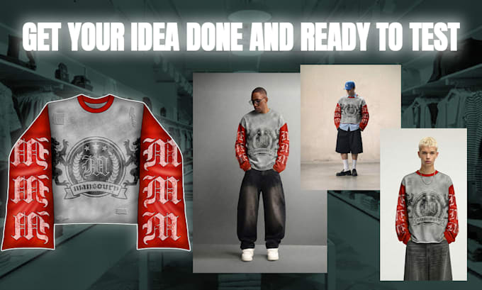 create a y2k design, premium tracksuit mockup for your brand