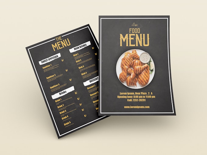 Create restaurant menu, food flyer or menu board design by Tani ...