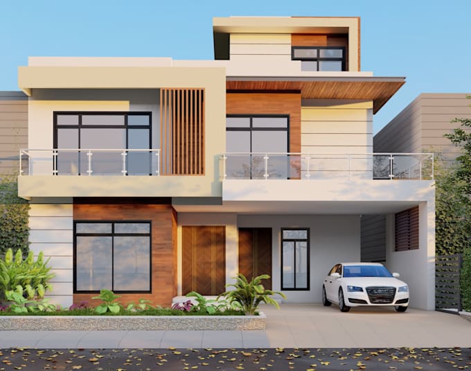 Do architectural 3d modeling, 3d exterior rendering and building design