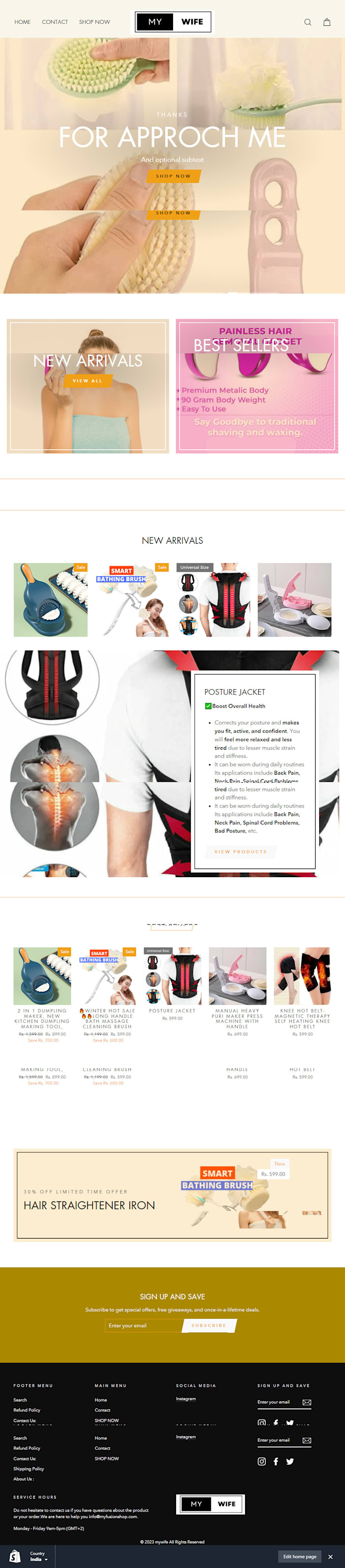 create a professional shopify dropshipping store
