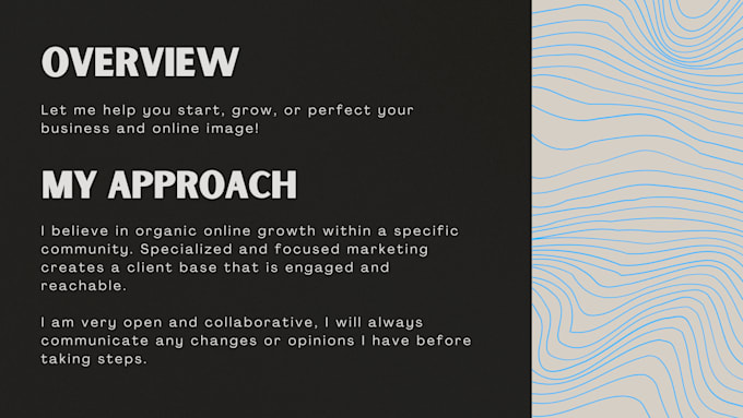 build and manage your online presence and brand image