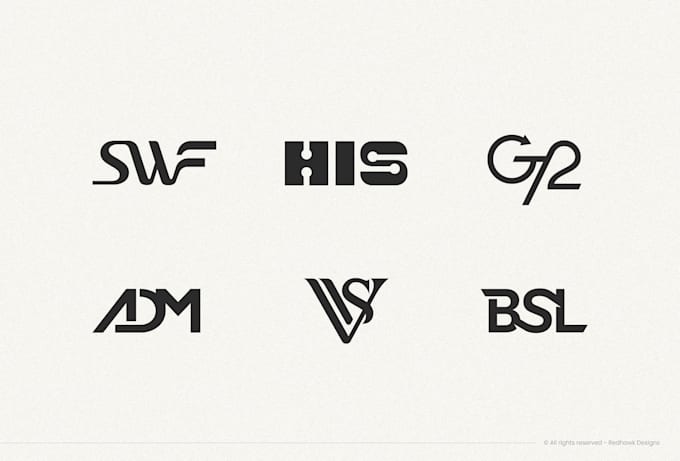 create a professional minimalist initials and monogram logo