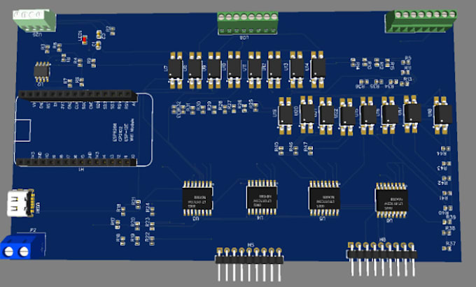 design professional schematic and pcb in proteus or easyeda