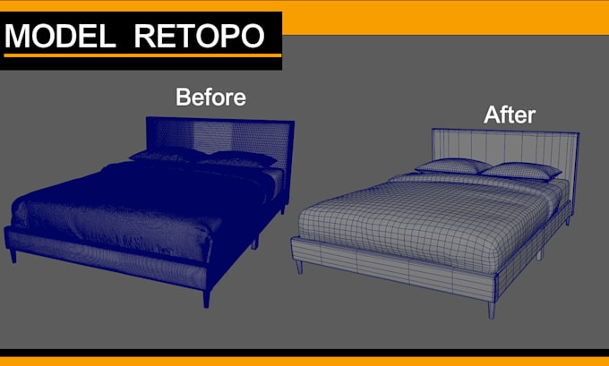 3d model fixing, retopology, uv mapping, and texture baking
