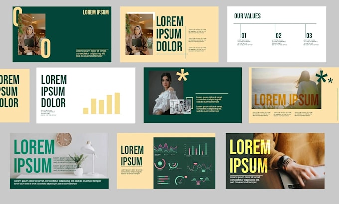 design creative investor and sales pitch deck presentations