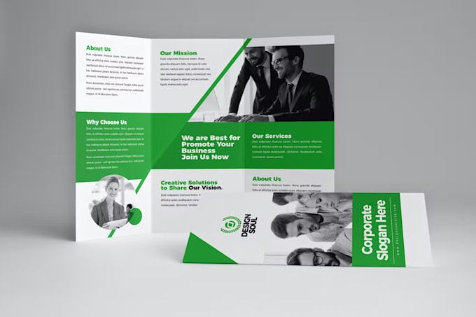 create your trifold brochure or trifold menu design