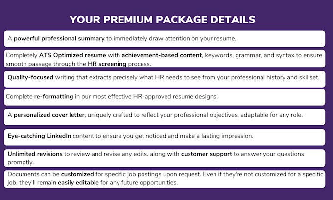 create a senior or executive level resume, CV, cover letter