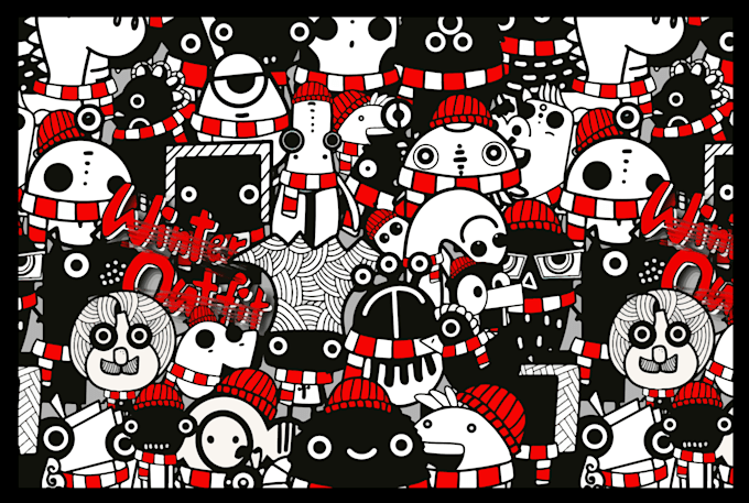 make vector doodle art illustration, doodle pattern, doodle sticker, nft design