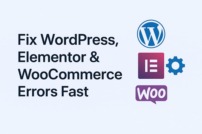 fix wordpress, elementor, woocommerce, and PHP errors or bugs