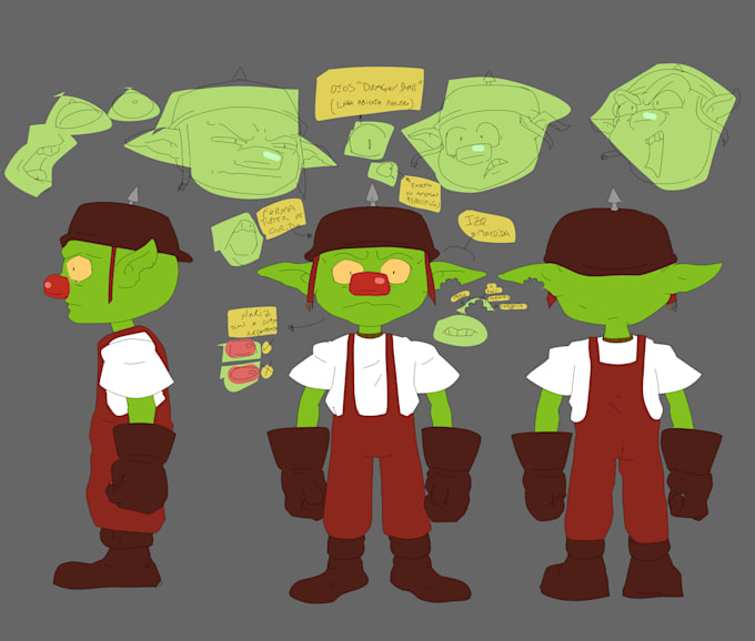 draw your character design and turnaround