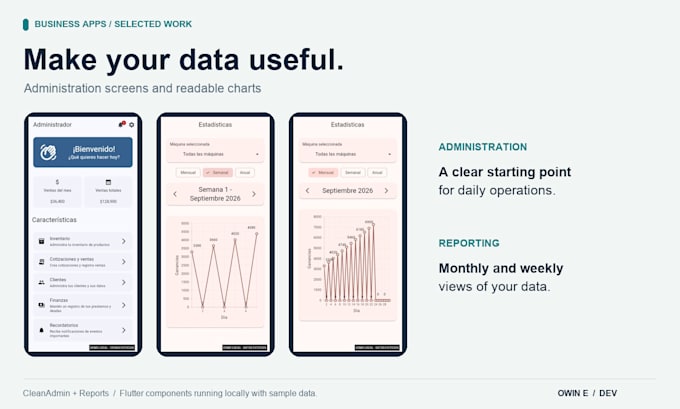develop a custom flutter app for android and ios with firebase