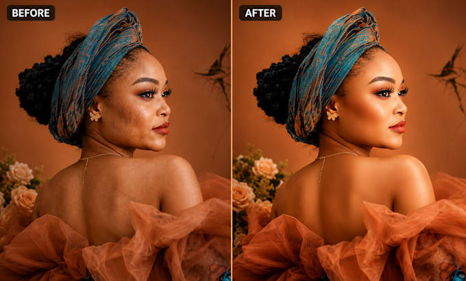 professionally retouch portrait, model and beauty photos