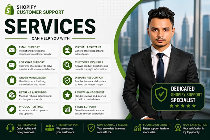 be your shopify customer support specialist