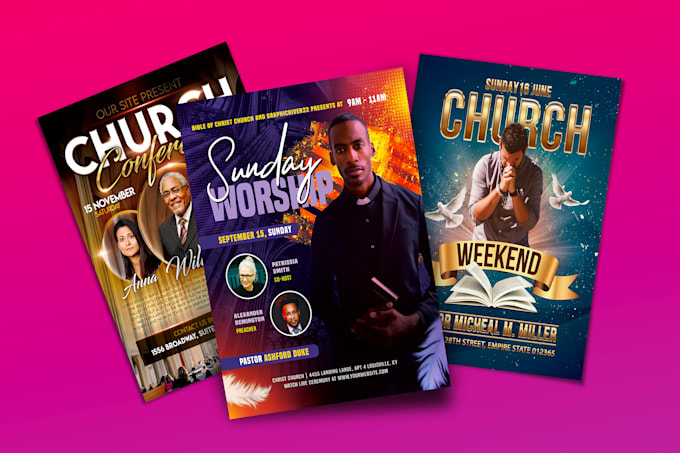 do event, funeral flyer, obituary and program in 3hrs