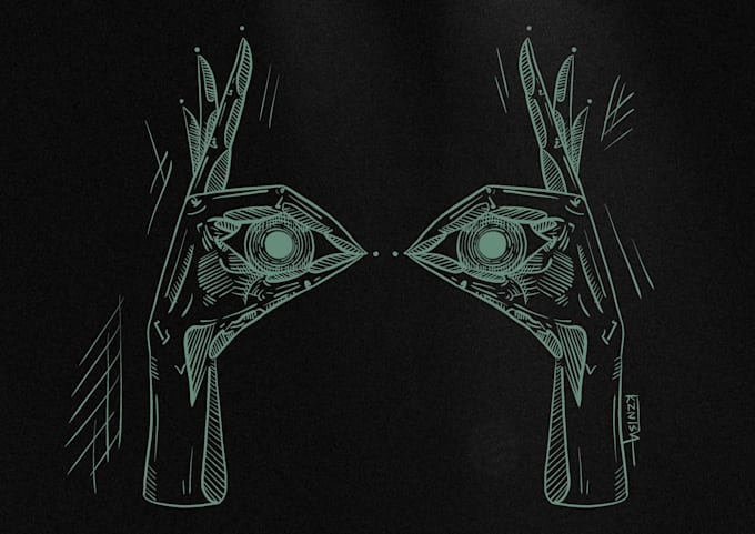create a line work illustration for your brand