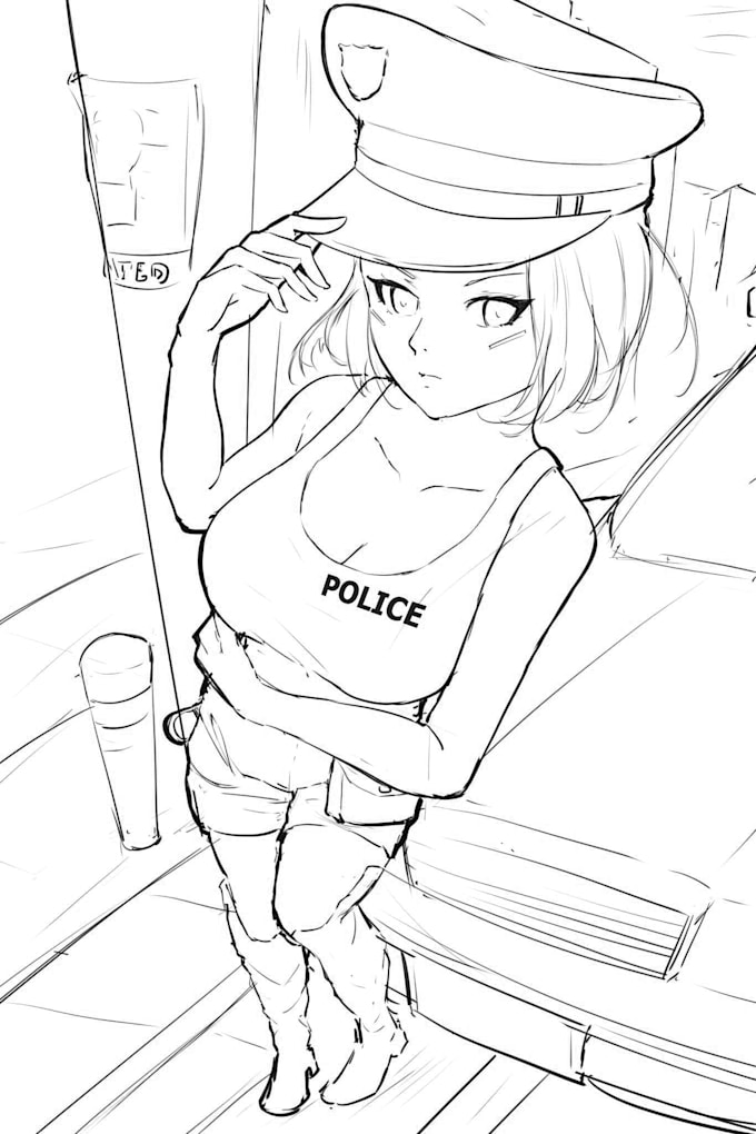 sketch anime characters for you
