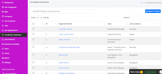 deliver ai based applicant tracking system