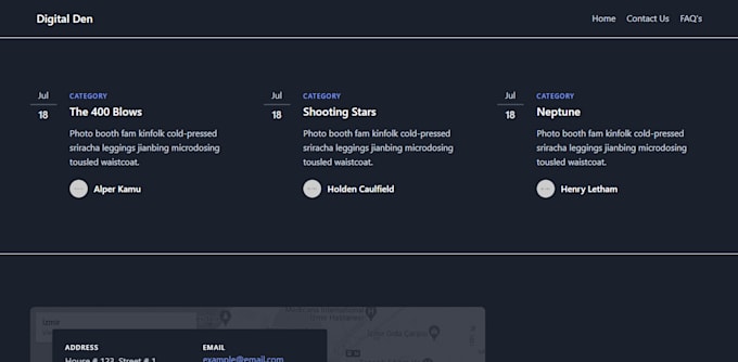 Create minimalistic and catchy front end website using html and css by ...