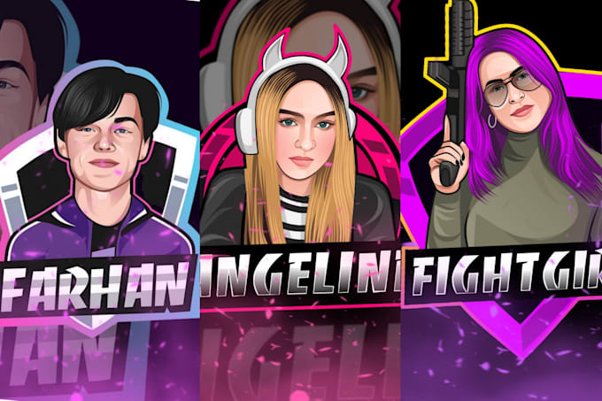 design a gorgeous avatar for your game streaming channel