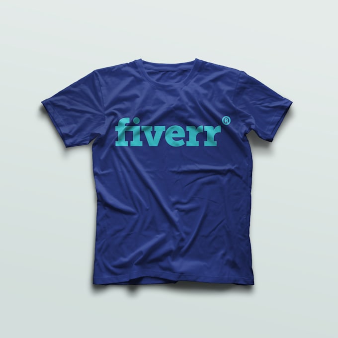 Put your logo or image on a tshirt mockup by Dani Fiverr