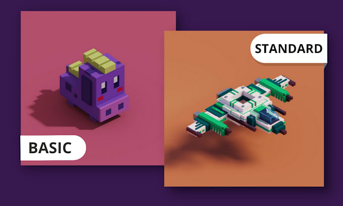 make a voxel art
