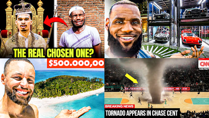 design sports youtube thumbnails in HD