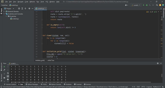 do python, c plus plus and c projects
