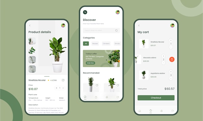 Do ecommerce mobile app design in figma by Mky4web | Fiverr