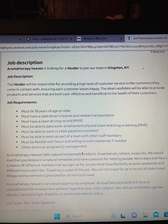 Write up job descriptions to get the right candidate by Nickydazzle