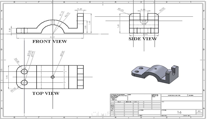 draw 2d, 3d modeling mechanical, manufacturing drawings in autocad or inventor
