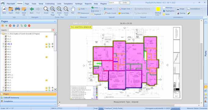 do drywall and framing takeoff and estimate