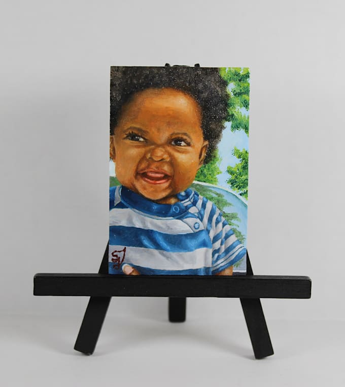 Paint a wallet sized portrait of you or your loved ones by Idlehands